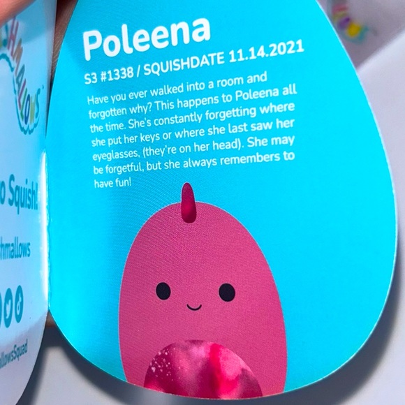 POLEENA Clip 🦖 Red Dinosaur Squishmallow Clip ☆》NWT《☆ - Picture 4 of 5